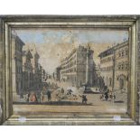 A 19th century Florentine print, framed. 40 cm wide.