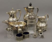 A quantity of various silver plate