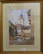 BARONESS HELGA VON CRAMM (1840-1919) Swiss, Estavayer Switzerland, watercolour, signed and titled,