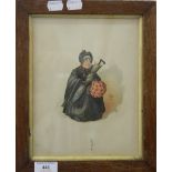 JOSEPH CLAYTON CLARKE (1856-1937) British, Sairey Gamp, hand coloured lithograph, framed and glazed.