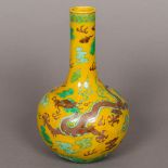 A Chinese porcelain bottle vase,