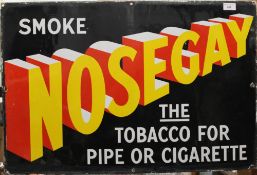 A Nosegay Tobacco enamel advertising sign. 76 x 51 cm.