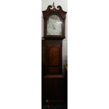 An early 19th century oak cased longcase clock, the dial inscribed ''Hallam Nottingham''.