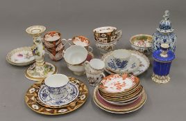 A quantity of 19th century and later decorative porcelain,