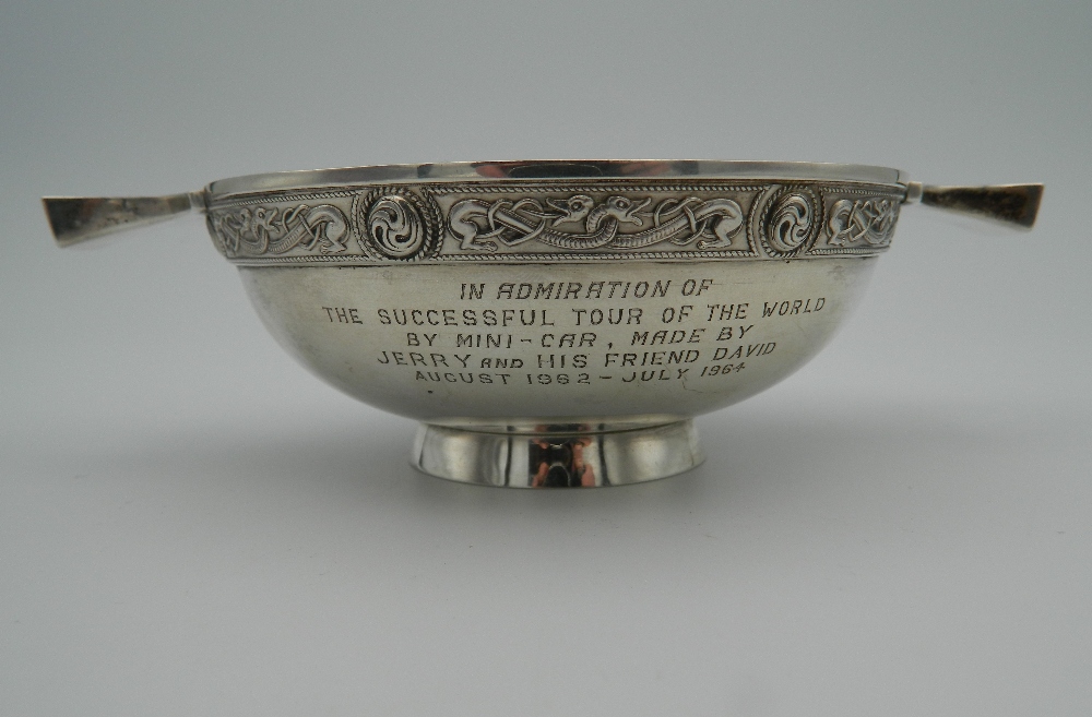 A Scottish silver quaich by Hamilton & Inches. 16.5 cm wide (6. - Image 3 of 4