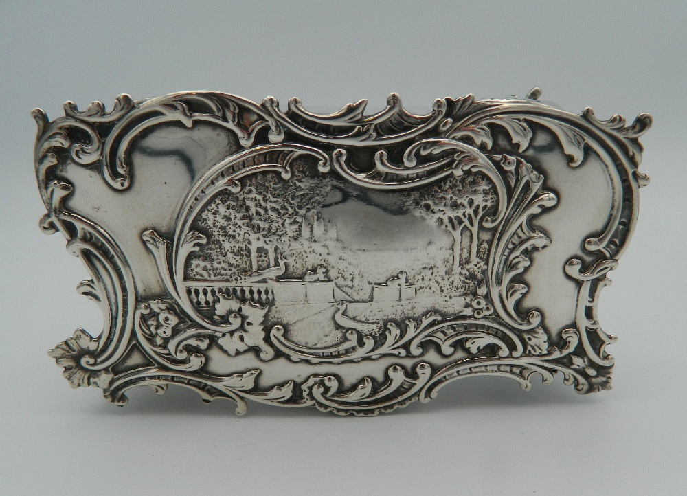 A hallmarked silver jewellery box in the form of a table, - Image 5 of 7