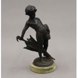 THOMASCH, an early 20th century patinated bronze figure,