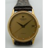 A Raymond Weil 2812 18 ct gold plated water resistant gentleman's wristwatch.