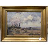 ROBERT HARRISON, Old Hunstanton, oil on board, signed and dated '68, framed. 28 cm wide.