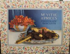 A McVite and Price advertising showcard. 49 x 38 cm.