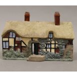 A Goss model of Ann Hathaway's Cottage, Shottery, near Stratford-on-Avon. 15 cm wide.