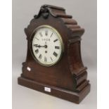 A Victorian oak cased LNER junction/station clock. 47.5 cm high.