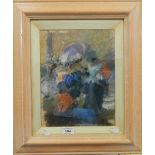 IMPRESSIONIST SCHOOL, Figure with an Umbrella, pastel, framed and glazed. 23 cm wide.
