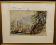 CECILIA MONTGOMERY, Merevale House, watercolour, signed and inscribed, framed and glazed. 35.5 x 24.