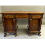 An early 19th century mahogany sideboard. 163 cm wide.