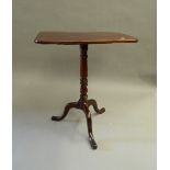 A 19th century mahogany tripod table. 58.5 cm wide.