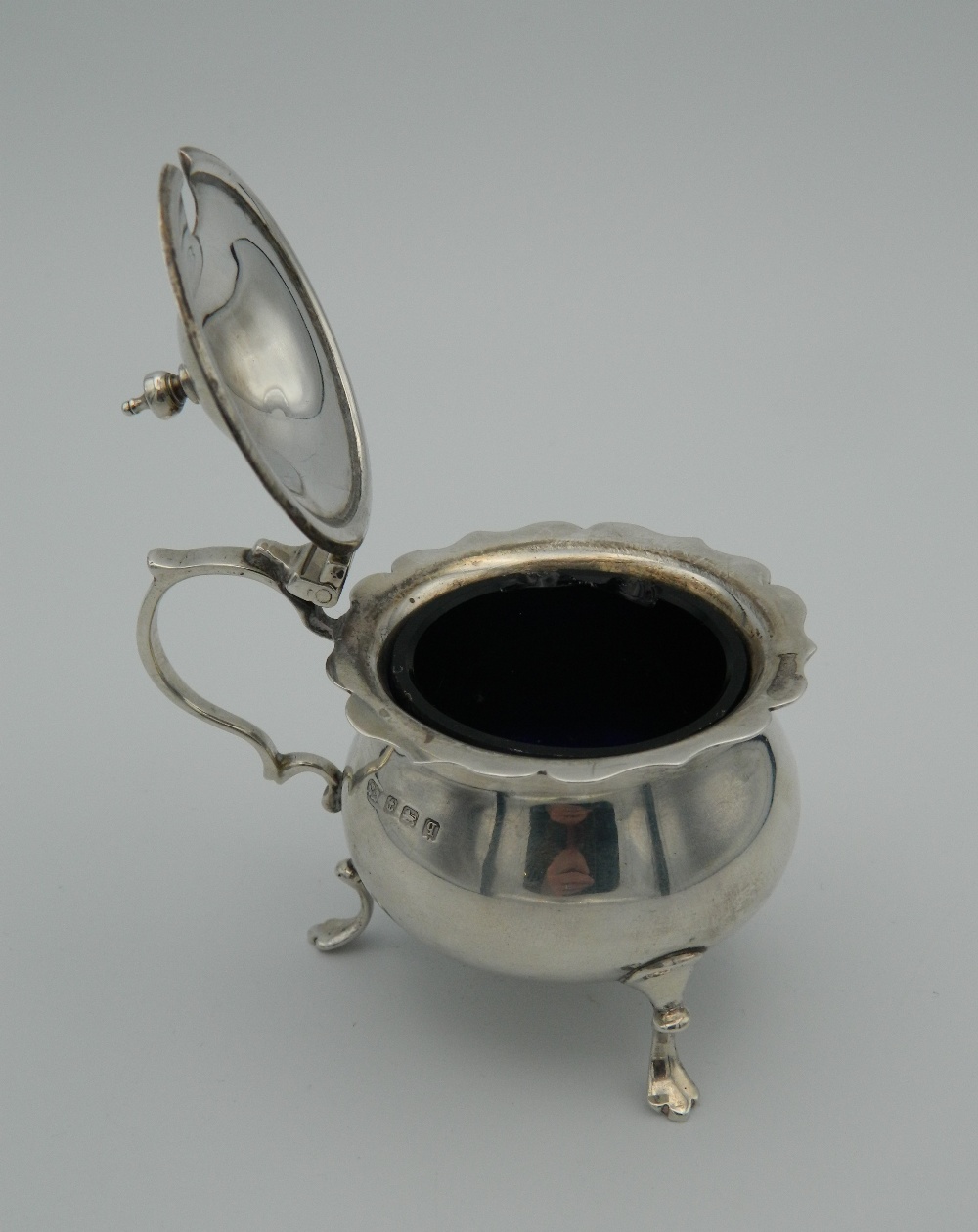 A Harrods & Co silver mustard. 6. - Image 2 of 5