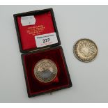 Two silver medallion coins.