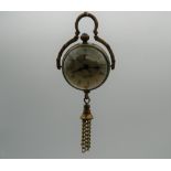 A pendant ball watch. 7.5 cm high.