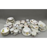 A quantity of Royal Worcester Evesham dinner wares, including: 6 side plates, 6 cereal bowls,
