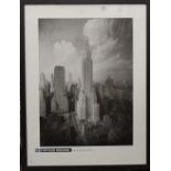 A print of the Chrysler Building, framed and glazed. 59 x 79 cm.