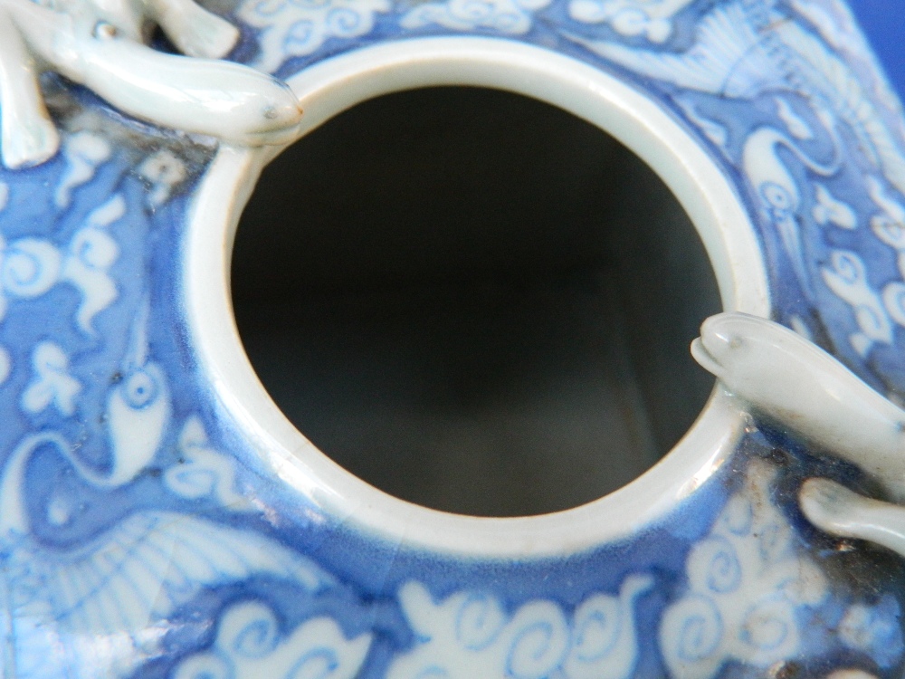 A Chinese blue and white porcelain water pot Of square section form, - Image 11 of 11