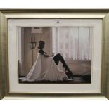 JACK VETTRIANO, In Thoughts of You, print, framed and glazed. 38.5 x 30 cm.