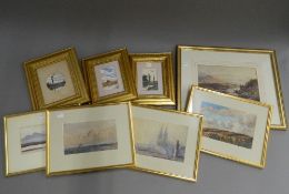 A quantity of small framed watercolours, including a watercolour by JOHN SYER (1815-1885),