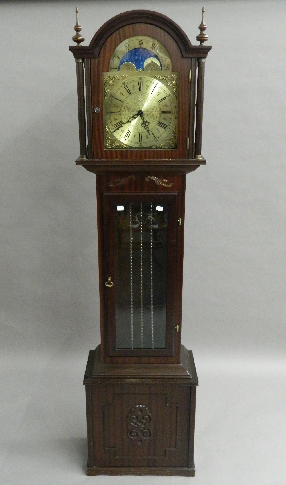 A modern longcase clock. 187 cm high. - Image 2 of 7