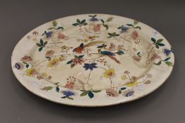 A large Victorian meat plate. 59 cm long.