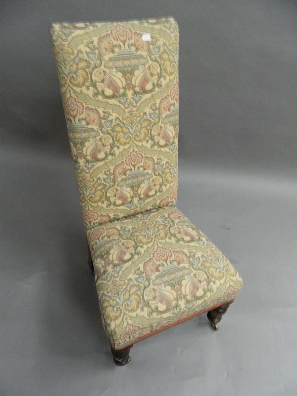 A Victorian nursing chair. 44 cm wide. - Image 2 of 5