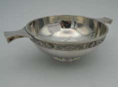 A Scottish silver quaich by Hamilton & Inches. 16.5 cm wide (6.