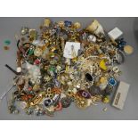 A quantity of various costume jewellery, watches, etc.