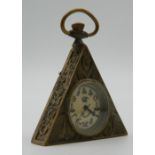 A Masonic pocket watch. 6 cm high.