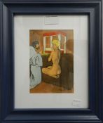 PIERRE LAURENT BRENOT, Devil, limited edition lithograph, 1955, framed and glazed. 11.