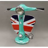 A large Vespa lamp. 62 cm high.