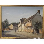 R E FORDHAM, Lavenham, oil on board, signed, framed. 59 x 44.5 cm.