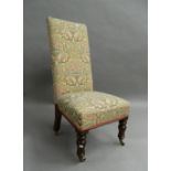 A Victorian nursing chair. 44 cm wide.