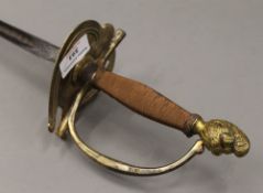 A 19th century French Court sword. 99 cm long.