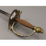 A 19th century French Court sword. 99 cm long.