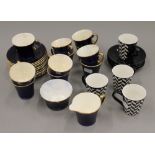 A quantity of miscellaneous porcelain teas wares, including Crown Devon.