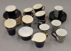 A quantity of miscellaneous porcelain teas wares, including Crown Devon.