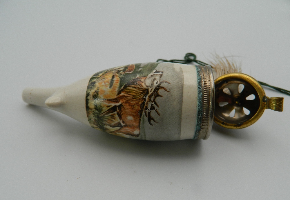 A 19th century horn and Meerschaum pipe, together with another. The former 34 cm long. - Image 14 of 14