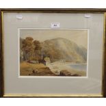 S WATKINS, North Devon, watercolour, signed and dated 1837, framed and glazed. 30 x 21 cm.