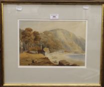 S WATKINS, North Devon, watercolour, signed and dated 1837, framed and glazed. 30 x 21 cm.