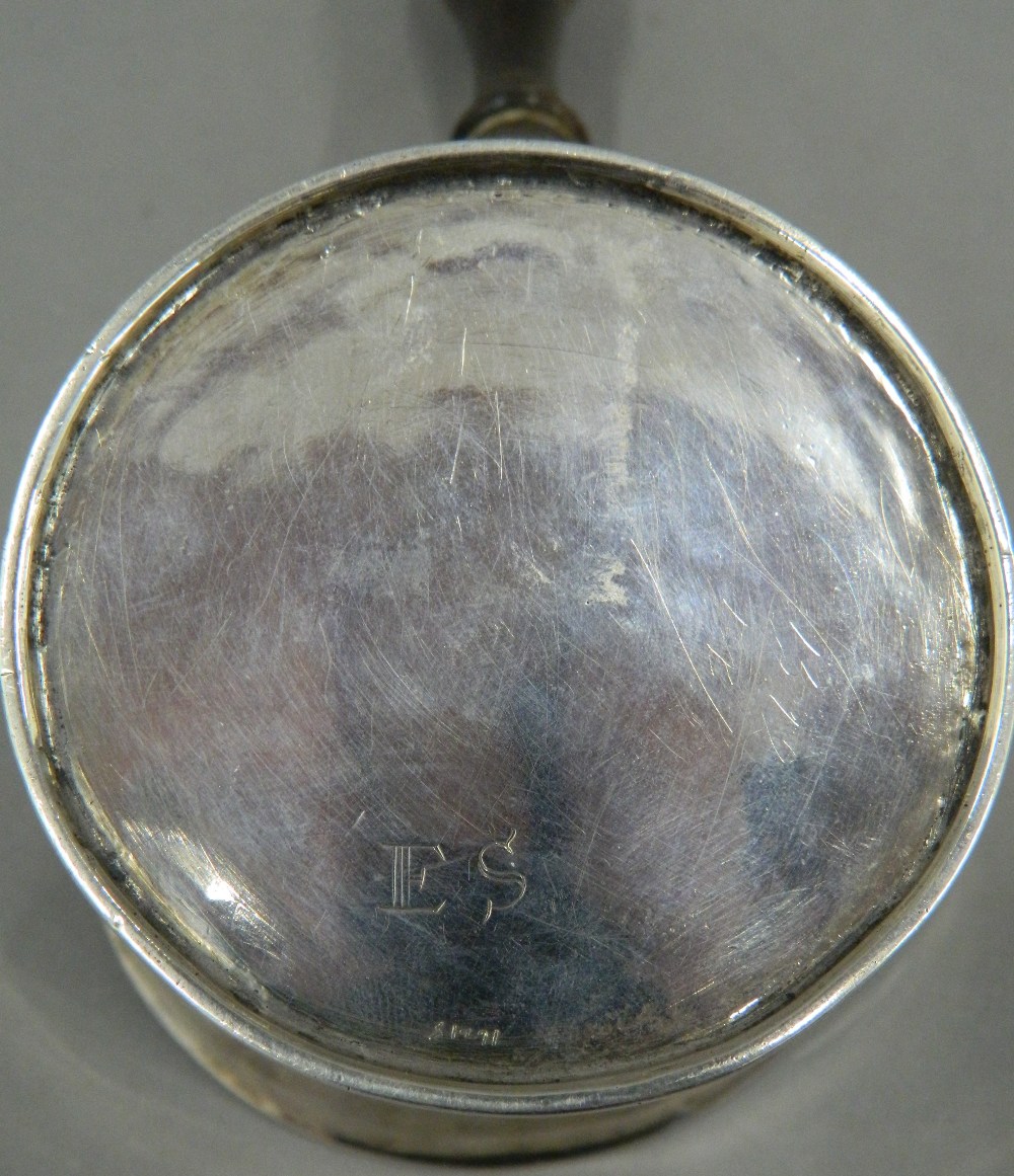 A Queen Anne silver brandy warmer, probably hallmarked for London 1709, makers mark indistinct. - Image 3 of 7