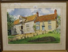 CHARLES CLIFFORD TURNER, The Miller's House, watercolour, signed, framed and glazed. 54.5 x 36.5 cm.