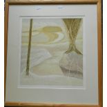 MICHAEL CARTER, "Frozen Hill", lithograph, numbered 3/8, and another "Harvest Storm", numbered 2/10,