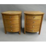A pair of modern bedside drawers. 69.