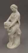 A Mintons Parian figure 'Lalage'. 40 cm high.